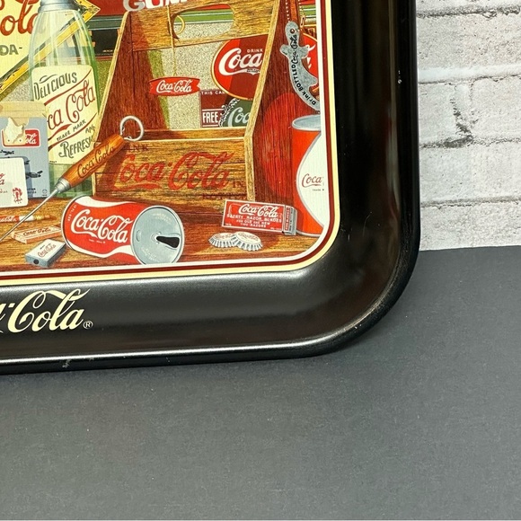 Coca Cola Through The Years By Sandra E Porter 1990 Vintage Serving Tray - Picture 3 of 16